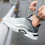Lace-up Thick-soled Sneakers For Men - Viexta