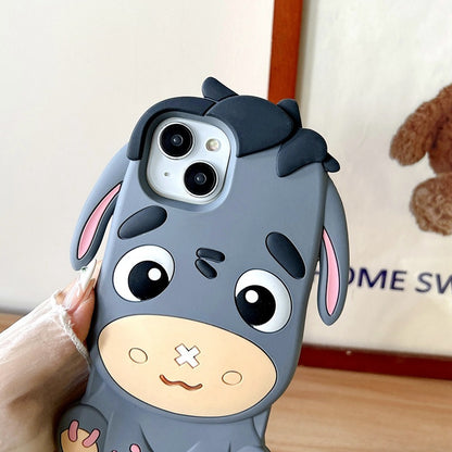 Stereo Cartoon Little Donkey iPhone Case