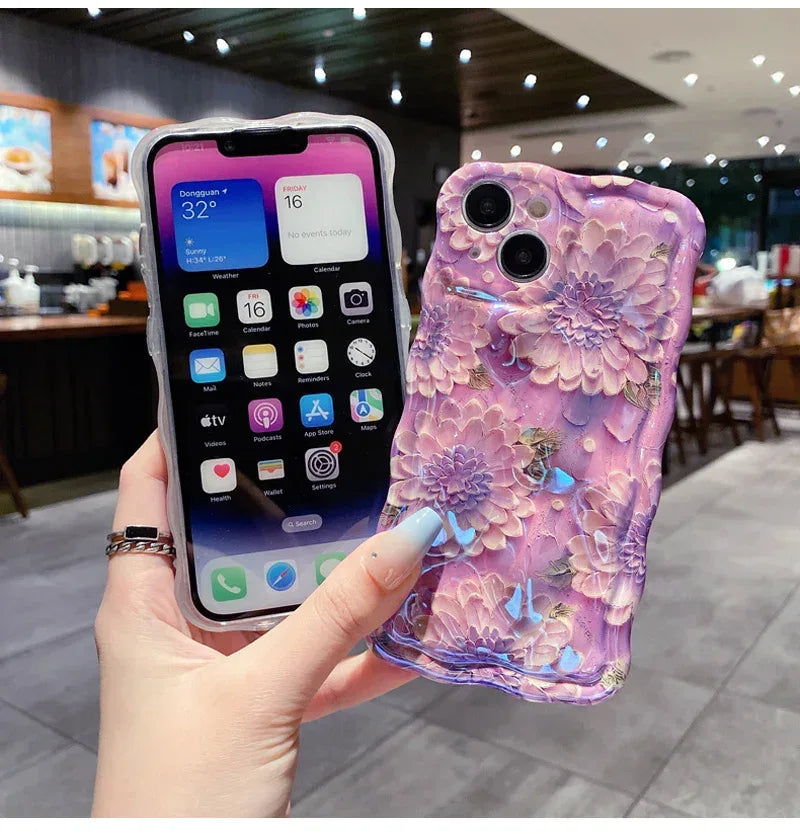 new-camellia-meteorite-3d-fit-iphone-case - Viexta