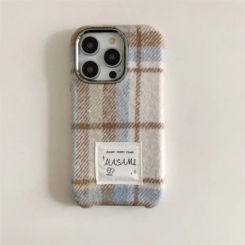 Niche Flannel Plaid iPhone Case - Viexta
