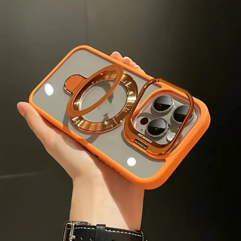 lens-bracket-transparent-u1-magnetic-suction-iphone-case - Viexta