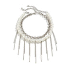 pearl-tassel-double-layer-retro-necklace - Viexta