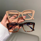 Square Frame Street Korean Version Trendy Flat Glasses - Viexta
