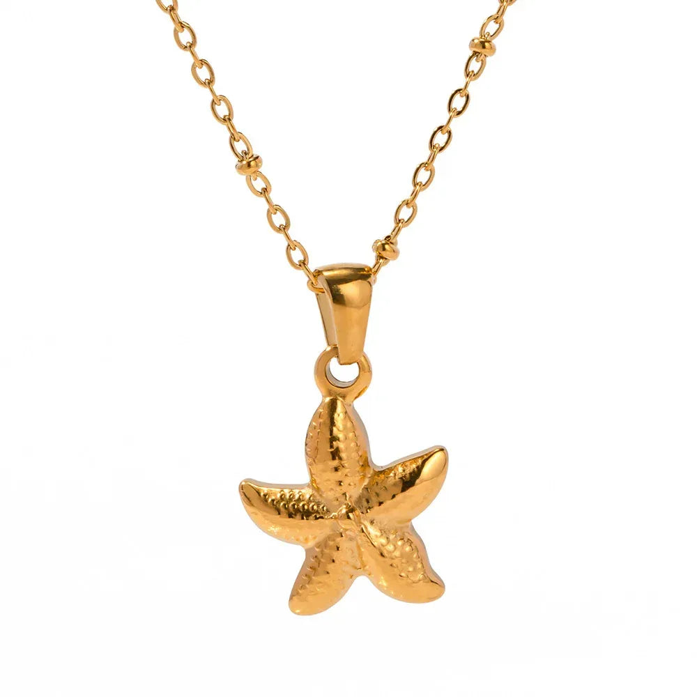 Starfish Pendant Neckpiece - Viexta