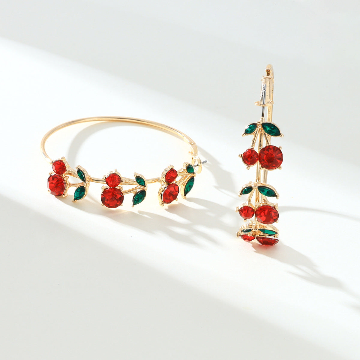 Fruit Series Red Cherry Earrings