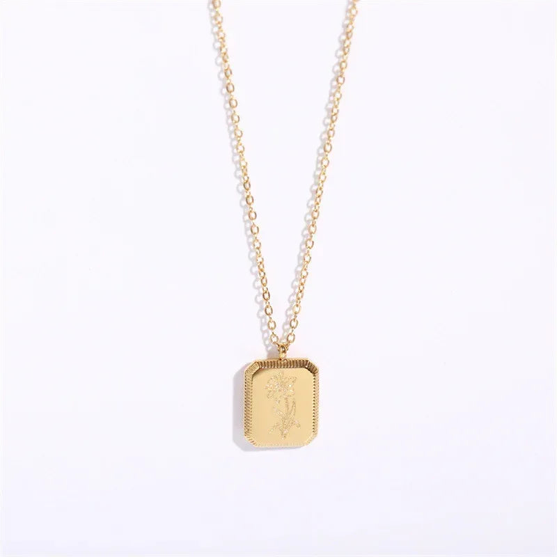 Birth Flower Necklace - Viexta