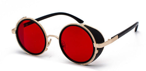 UV400 Retro Metal Round Frame Sunglasses
