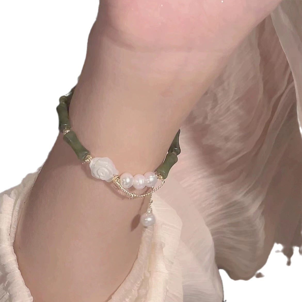 Bamboo Camellia Bracelet