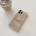 Woven High-grade Bear Flannelette iPhone Case - Viexta