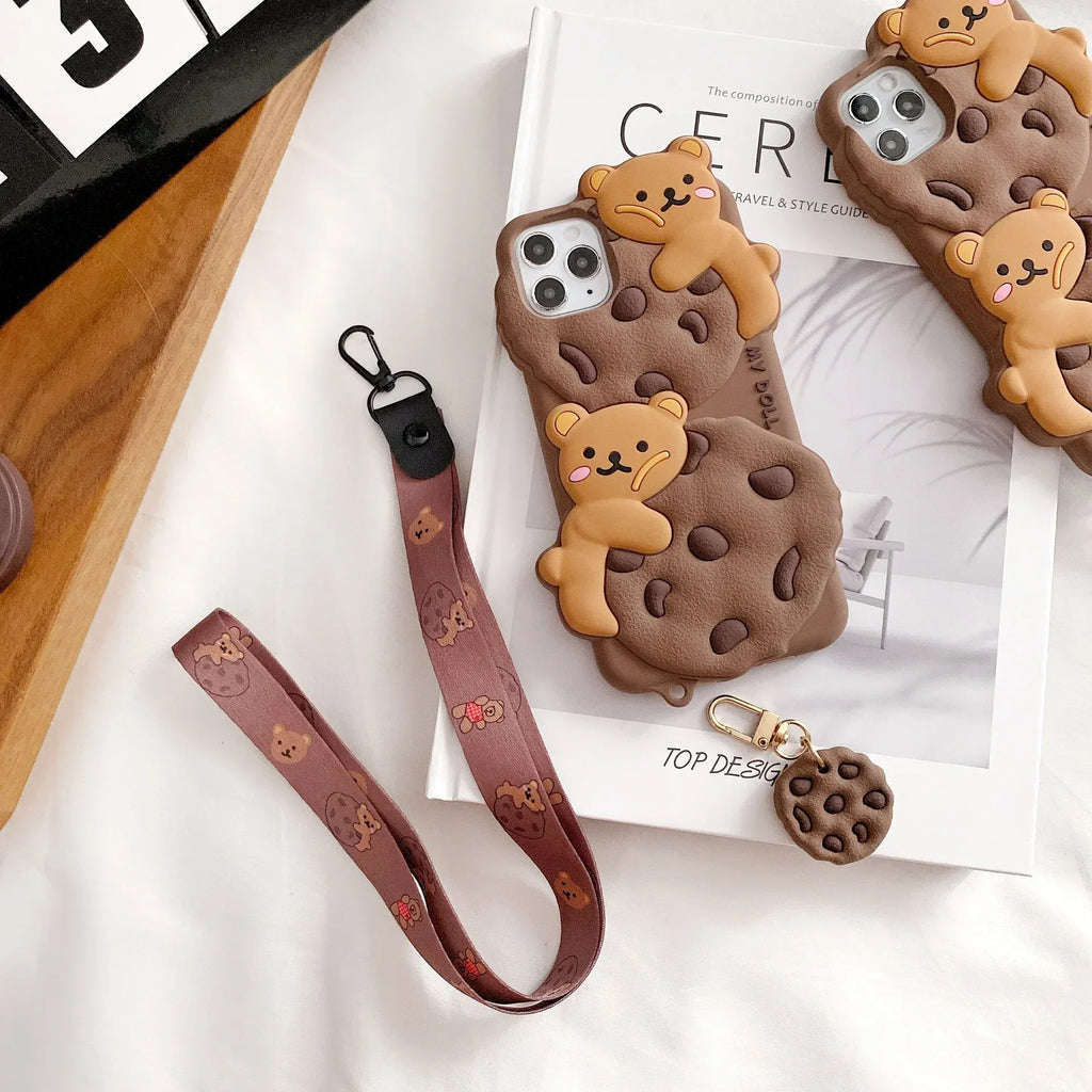Cute Cookie Bear iPhone Case - Viexta