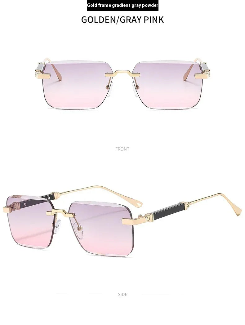 frameless-trimming-fashion-personalized-sunglasses - Viexta