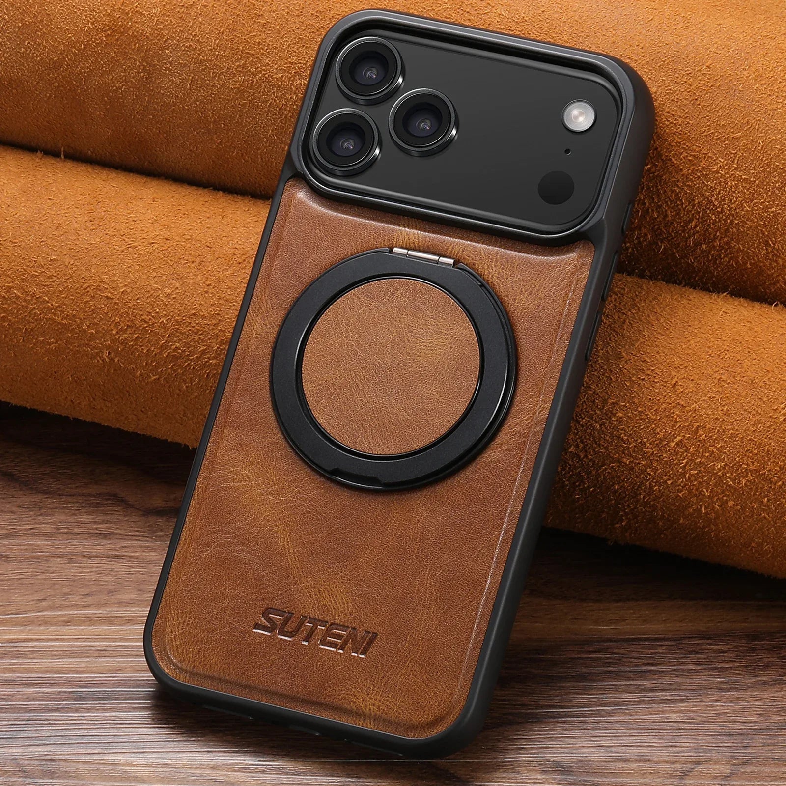 Leather Magnetic Wireless Charging Goggle Pixel Case - Viexta