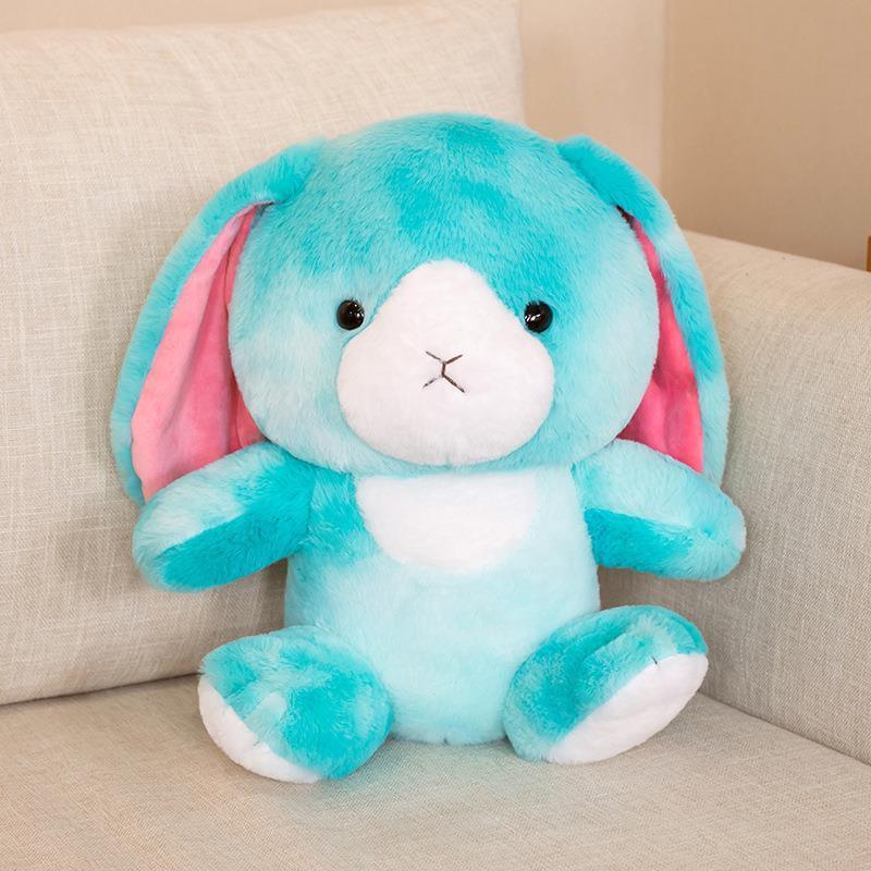 Cute Cute Soft Starry Sky Rainbow Ear Hanging Rabbit Plush Toy - Viexta