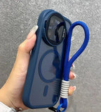 Lens Film Bracket Clamshell Full Cover iPhone Case - Viexta