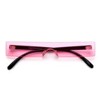 Fashion One-piece Square Rimless Sunglasses - Viexta