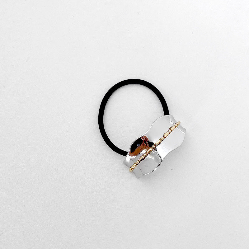 Hair Rope Geometric Ellipse Glossy High-elastic Rubber Band