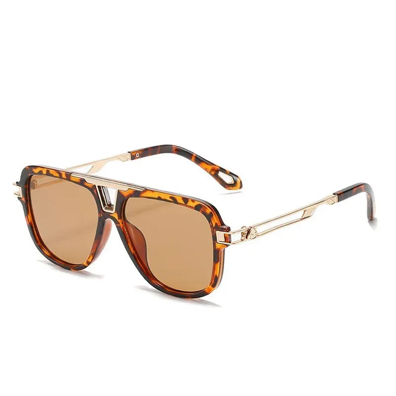 new-texture-fashion-metal-mayba-sunglasses - Viexta