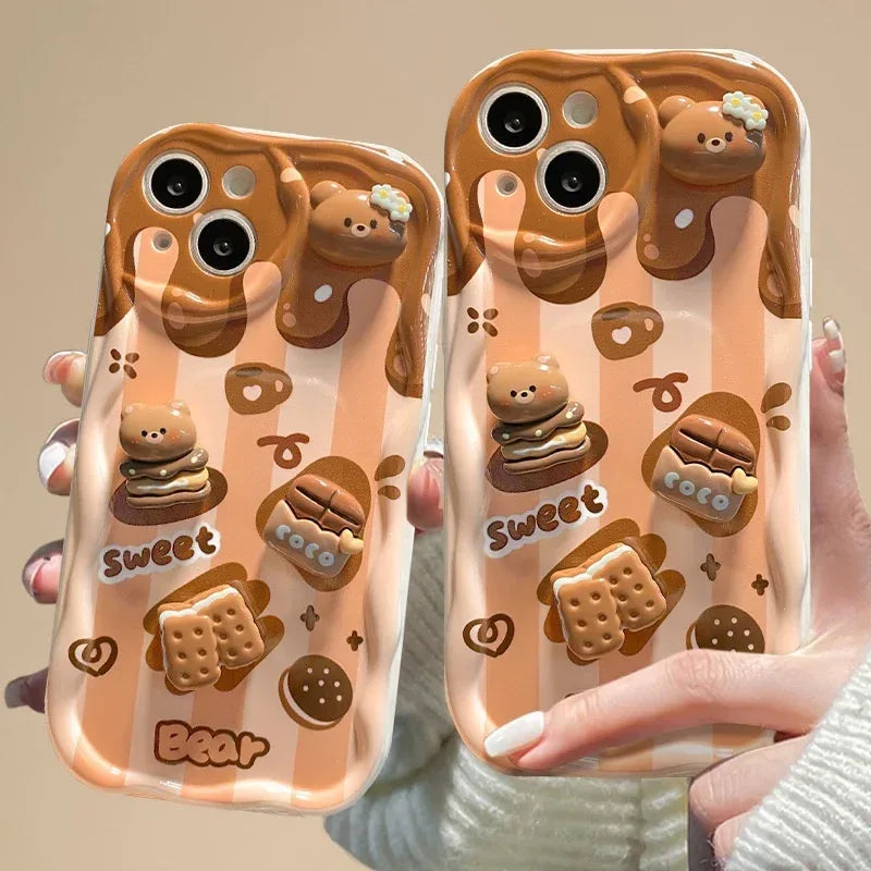 Chocolate Doll Lanyard iPhone Case - Viexta