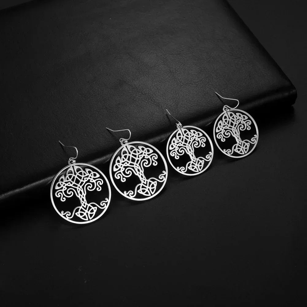 Vintage World Tree Earrings - Viexta