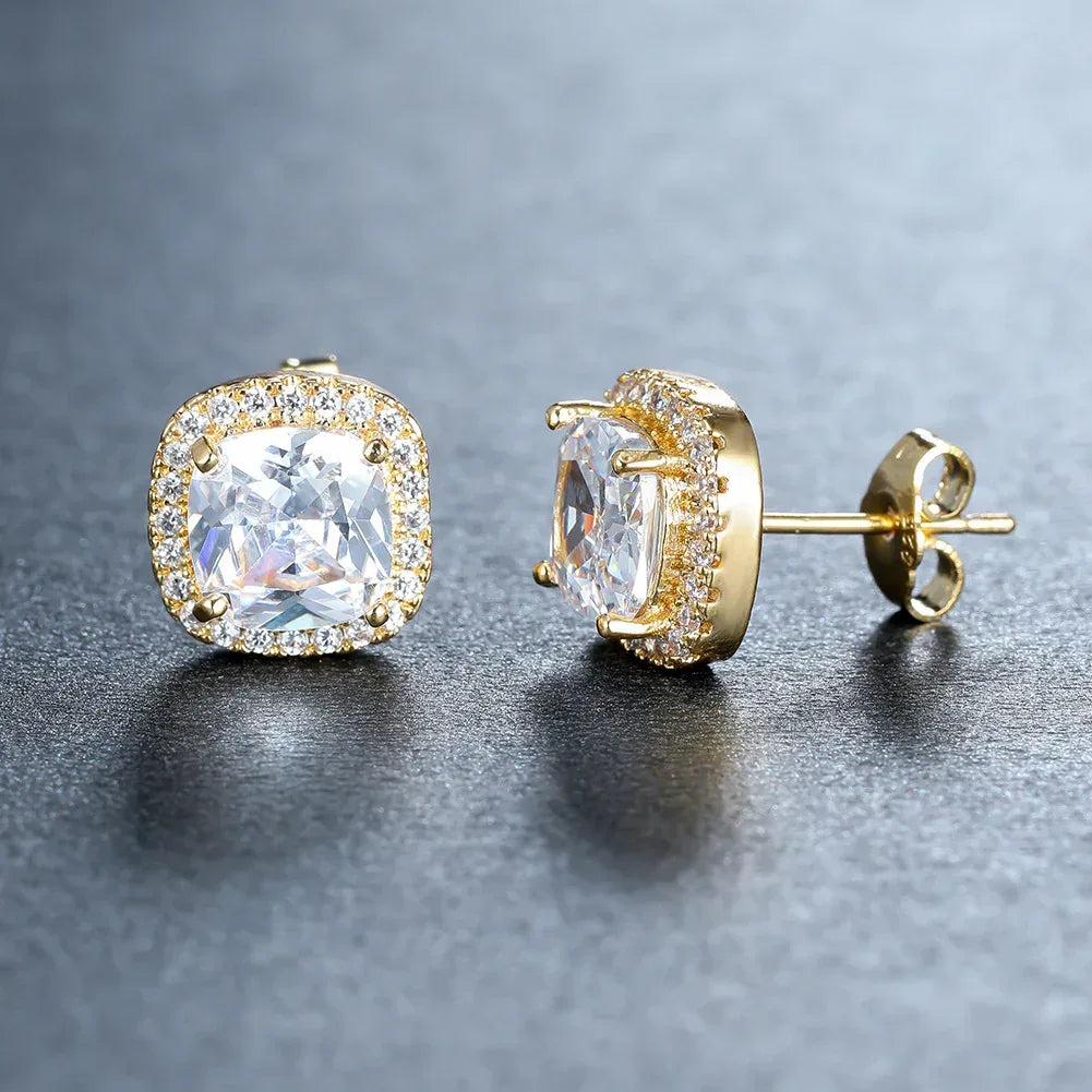Korean-style Zircon Stud Earrings - Viexta
