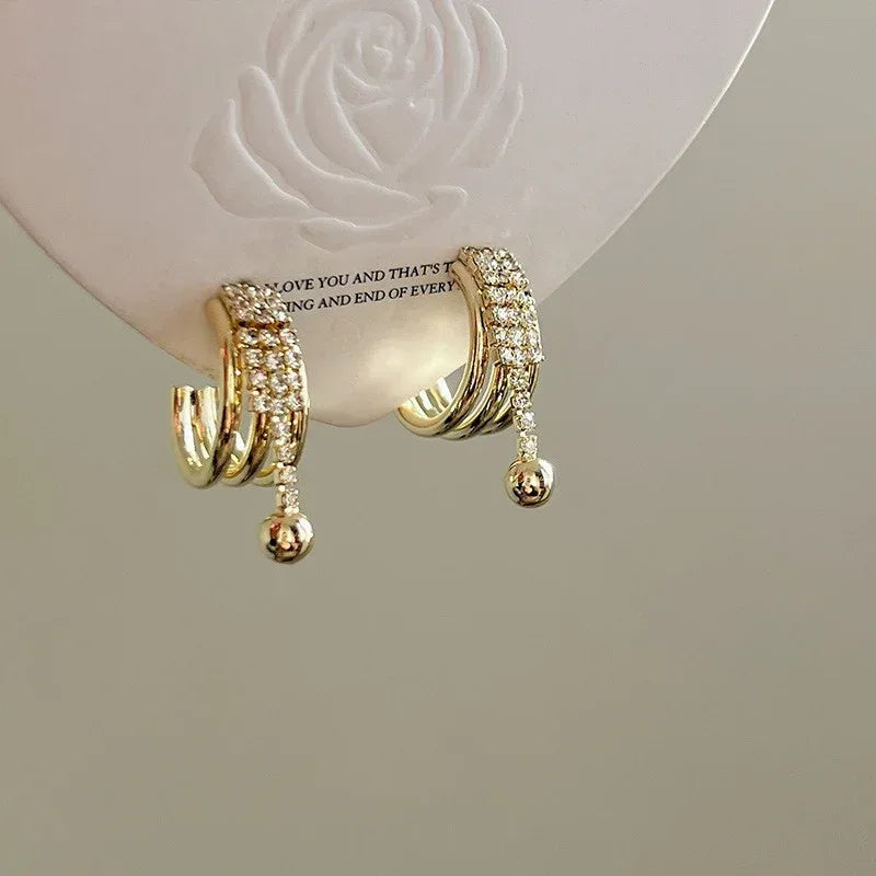 18k-retro-hong-kong-elegant-ear-studs - Viexta