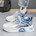 Lace-up Thick-soled Sneakers For Men - Viexta