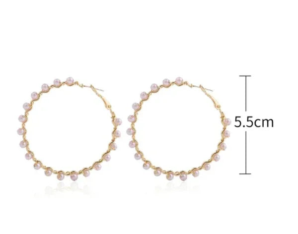 Korean Baroque Pearl Earrings - Viexta