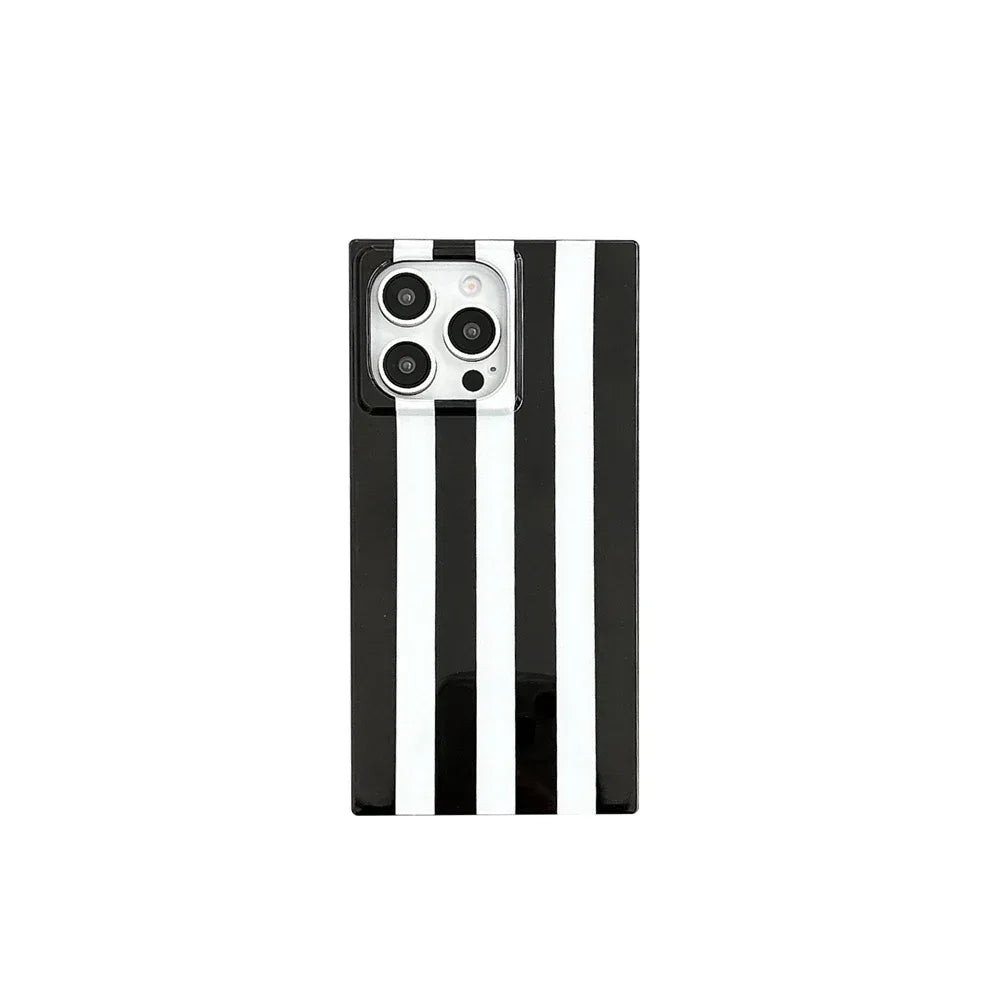black-chessboard-grid-iphone-case - Viexta