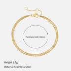 Electroplated Round Bead Stainless Steel For Women