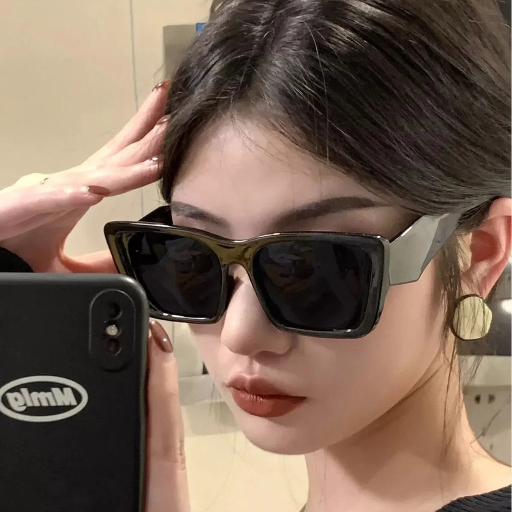 Retro Cat Eye Large Rim Sunglasses - Viexta