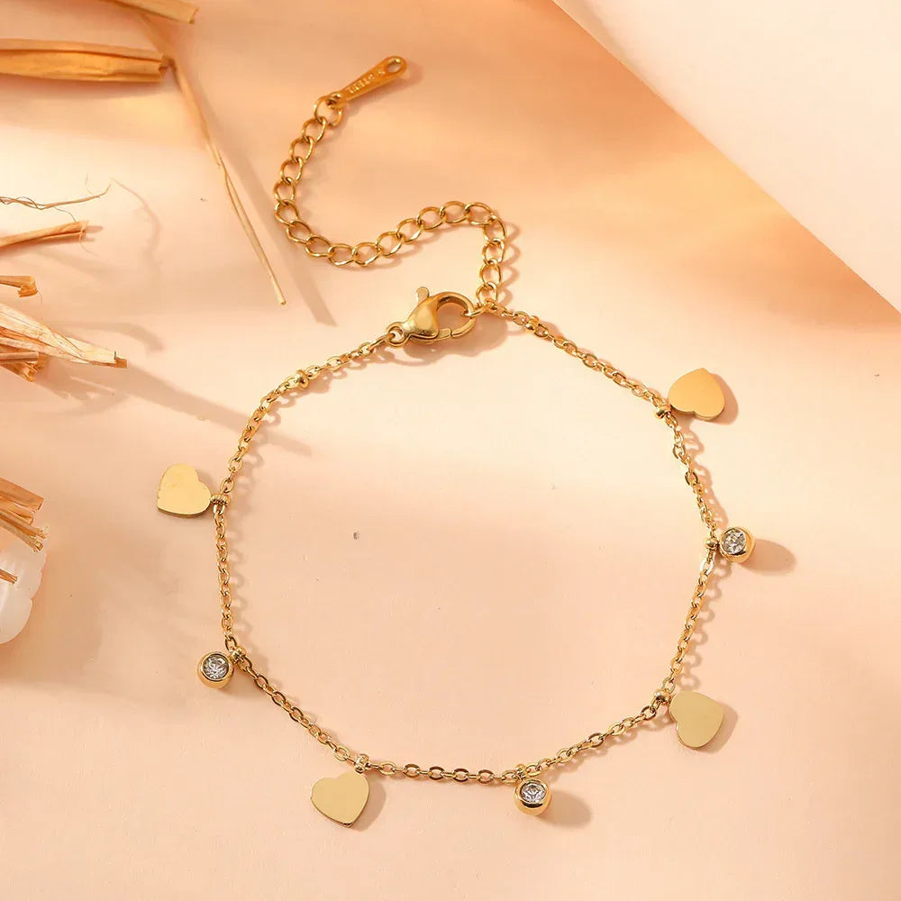 titanium-steel-heart-bracelet - Viexta