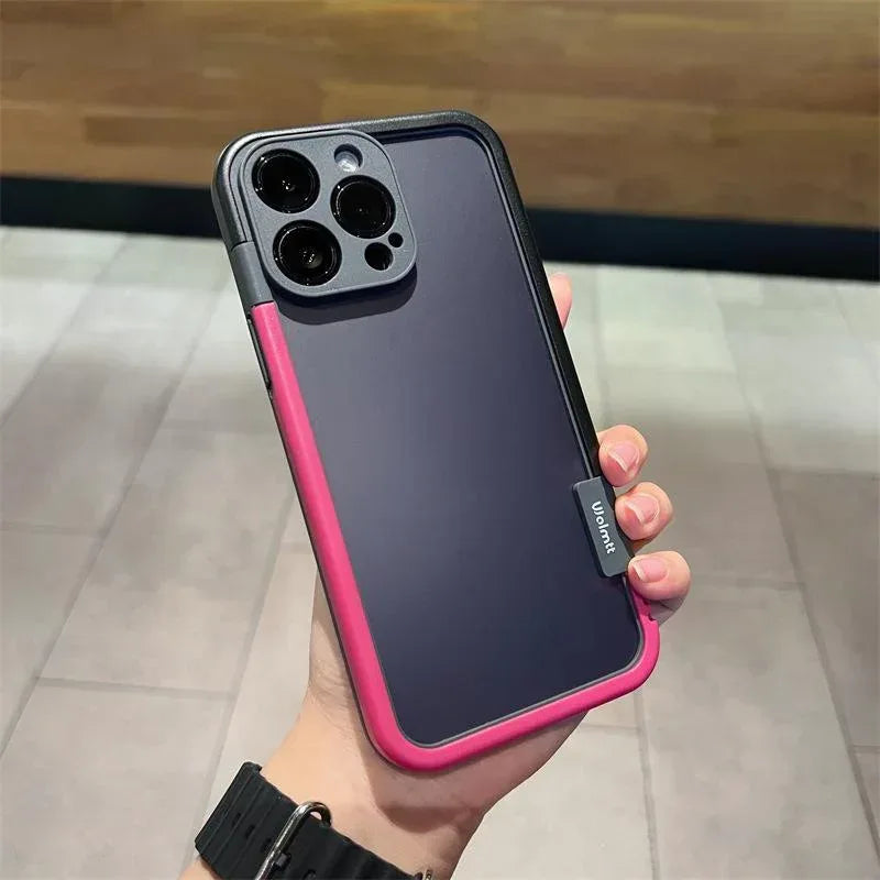 Contrast Color Cooling Soft iPhone Case - Viexta