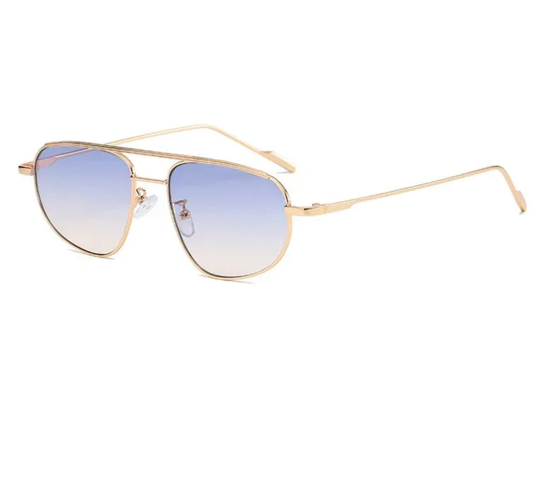 Metal Double Beam Sunglasses - Viexta