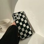 Silicone Thickened Plaid iPhone Case - Viexta