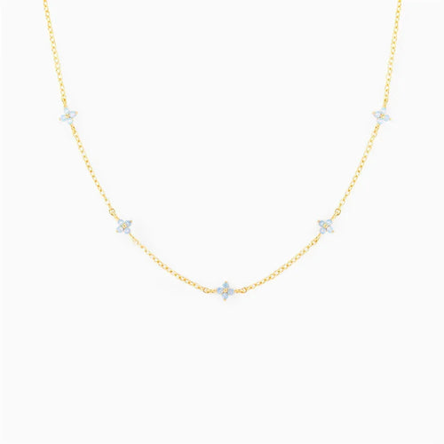 blue-flower-necklace - Viexta