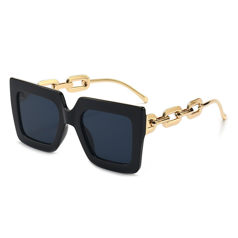 Square Chain Personalized Fashion Sunglasses For Women