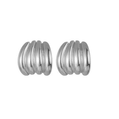 Concave-convex Striped Earrings