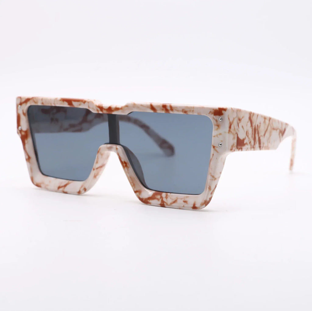 Oversized One Lens Square Sunglasses - Viexta
