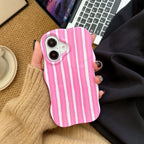 Niche Color-block Striped iPhone Case - Viexta
