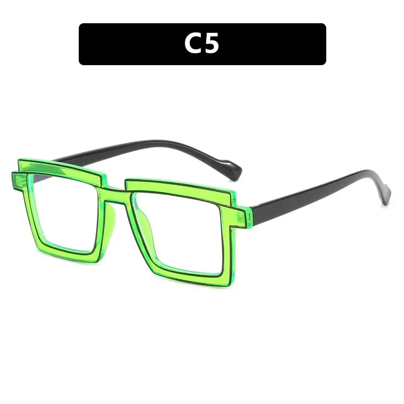 quadratic-plain-ins-square-anti-blue-ray-tr90-glasses - Viexta