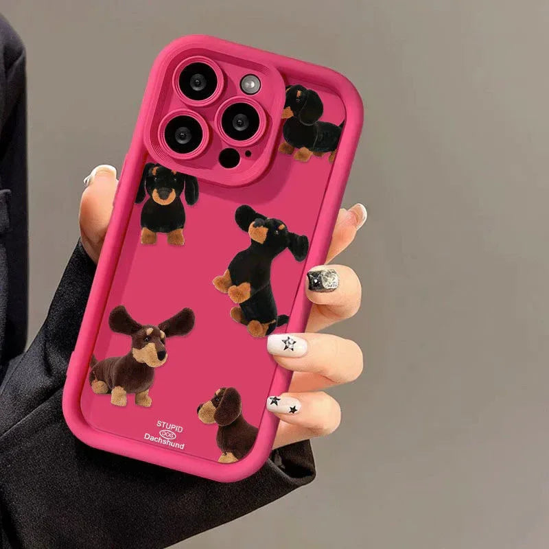 Cream Sausage Dog iPhone Case - Viexta