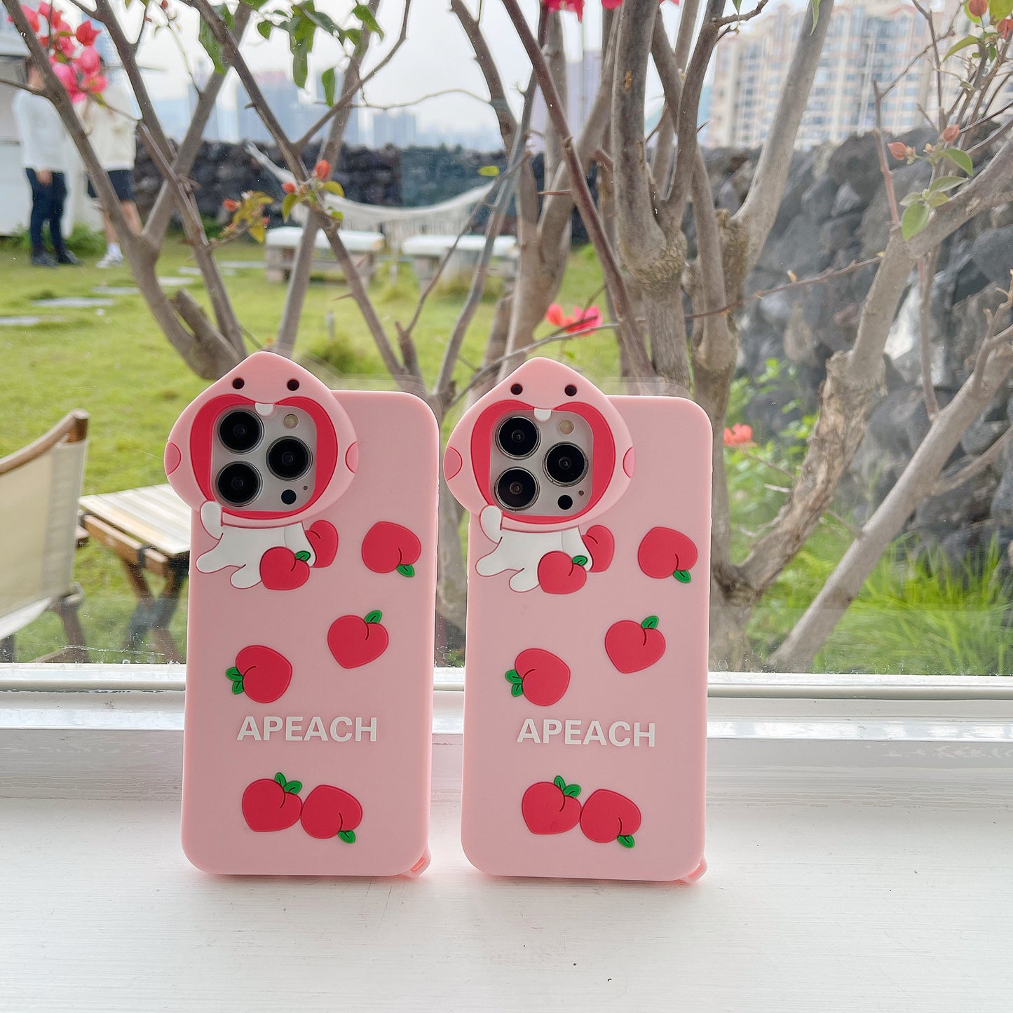 Three-dimensional Silicone Strawberry iPhone Case