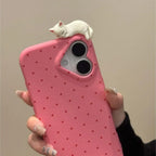 Cute Polka-dot Cat iPhone Case - Viexta