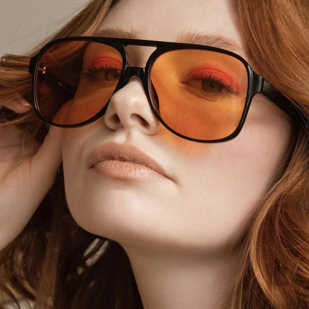 womens-fashion-retro-double-beam-large-rim-sunglasses - Viexta