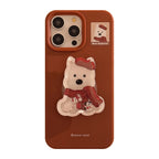 Cartoon Animal Shaker Stand iPhone Case In Silicone - Viexta