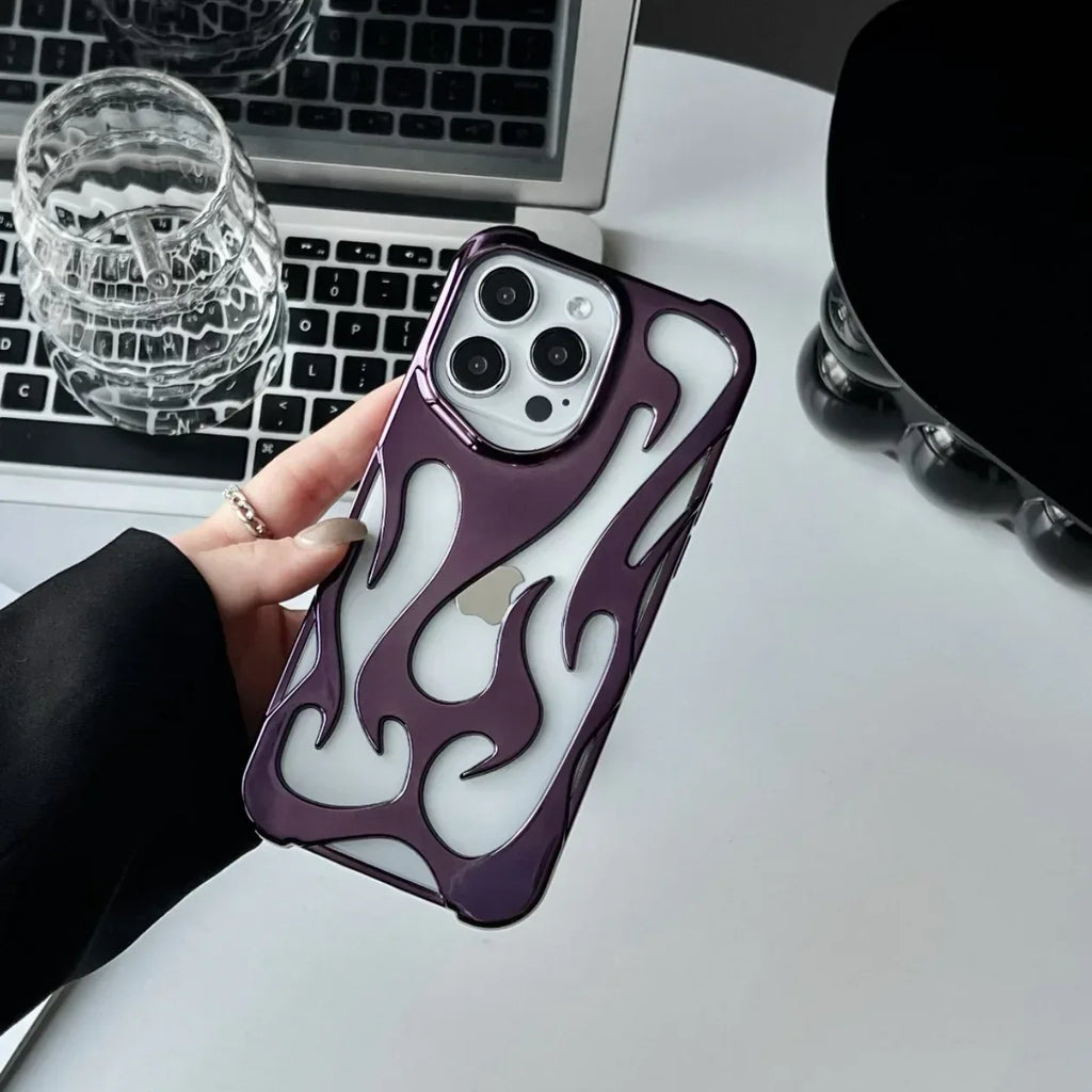 electroplated-hollow-heat-dissipation-iphone-case - Viexta