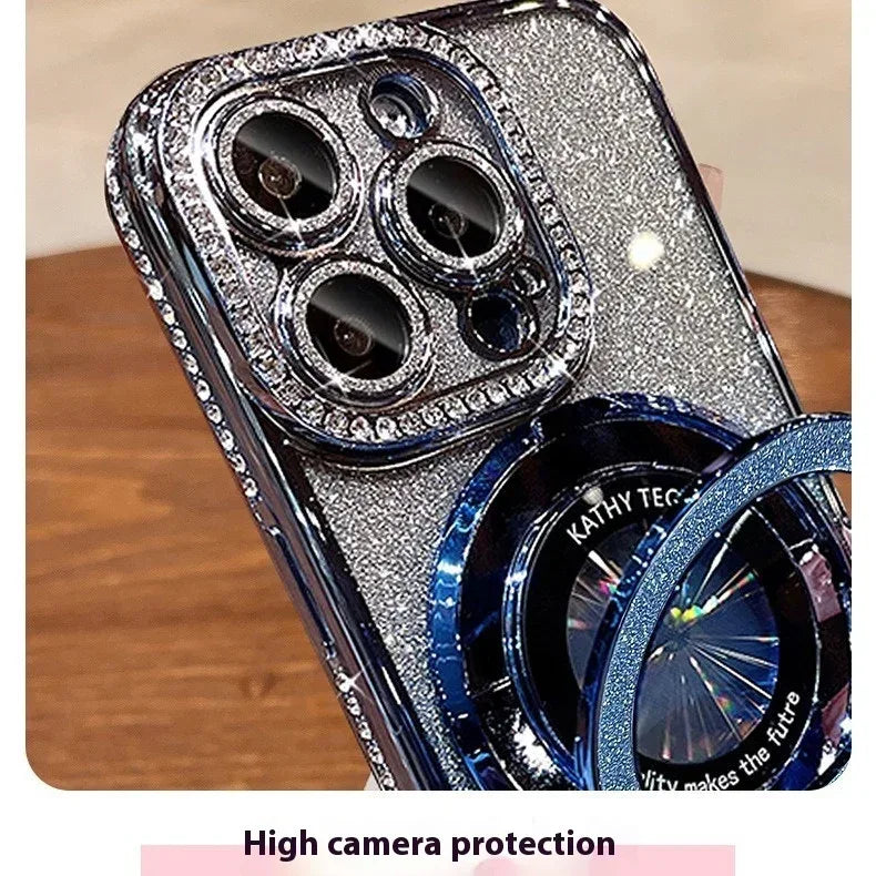 Edge Drill Gradient Color Magnetic Suction iPhone Case - Viexta