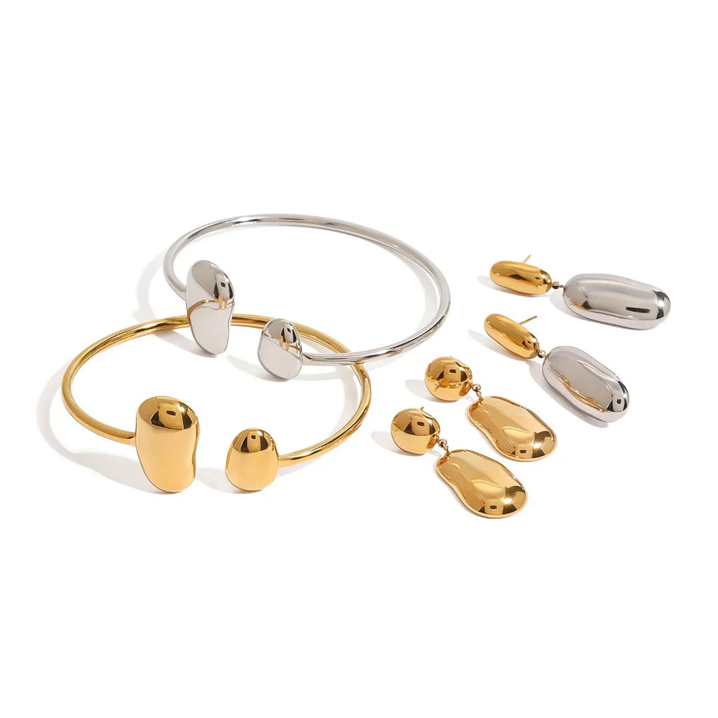 stainless-steel-dropper-open-ended-bracelet - Viexta