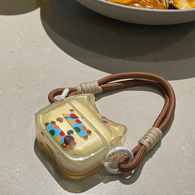 Cartoon Sausage Dog Wireless Bluetooth Headset Protective Cover