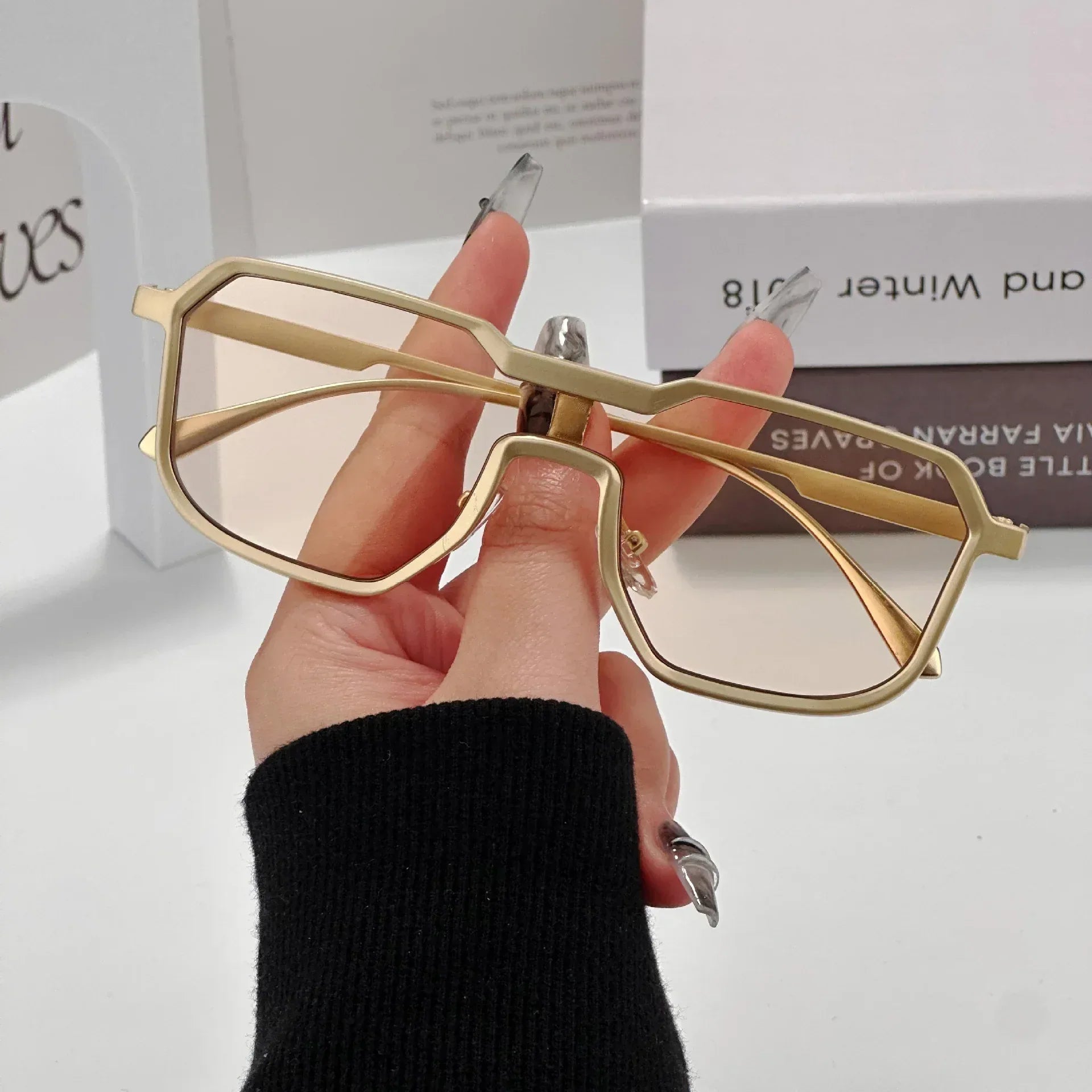 One-piece Street Shooting Sunglasses - Viexta